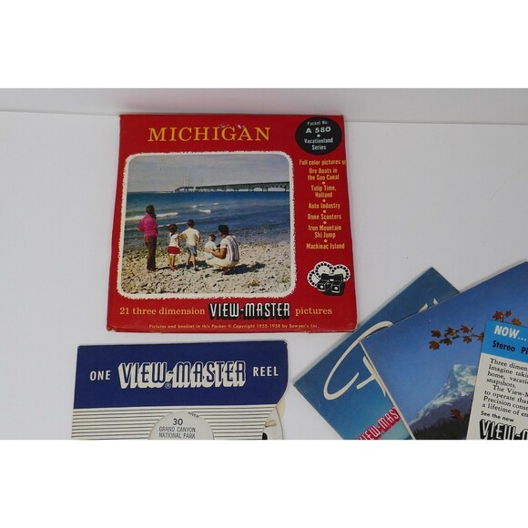 Sawyers View Master 3-D Stereoscope & View Master Reels Lot - Picture 8 of 12